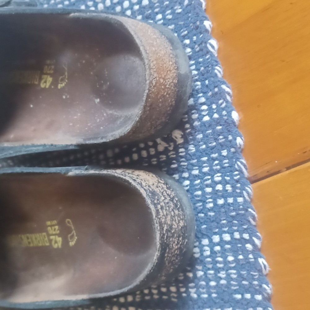 Boston Birkenstock Black Leather Men 10 - Picture 10 of 10